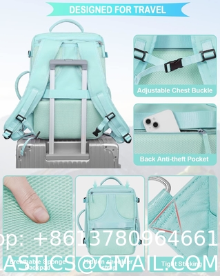Travel Backpack Flight Airline Approved, Personal Item Bag For Women, Laptop Backpack, Waterproof Sports Casua