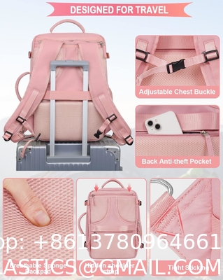 Travel Backpack Flight Airline Approved, Personal Item Bag For Women, Laptop Backpack, Waterproof Sports Casua