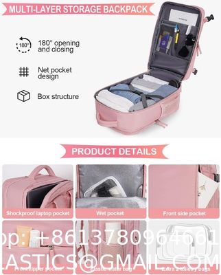 Travel Backpack Flight Airline Approved, Personal Item Bag For Women, Laptop Backpack, Waterproof Sports Casua
