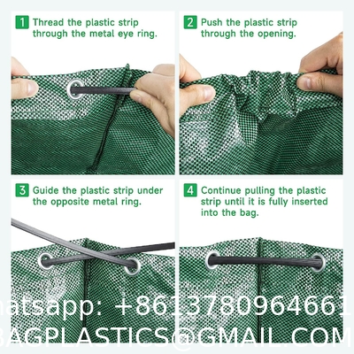 72 Gallons Garden Bag - Reuseable Heavy Duty Gardening Bags, Lawn Pool Garden Leaf Waste Bag