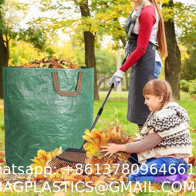 72 Gallons Garden Bag - Reuseable Heavy Duty Gardening Bags, Lawn Pool Garden Leaf Waste Bag