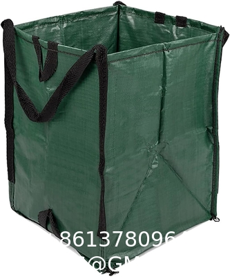 Heavy Duty Home and Yard Waste Bag Woven Polypropylene, Reusable Lawn and Leaf Garden Bag with Reinforced Carr