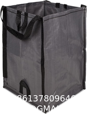Heavy Duty Home and Yard Waste Bag Woven Polypropylene, Reusable Lawn and Leaf Garden Bag with Reinforced Carr