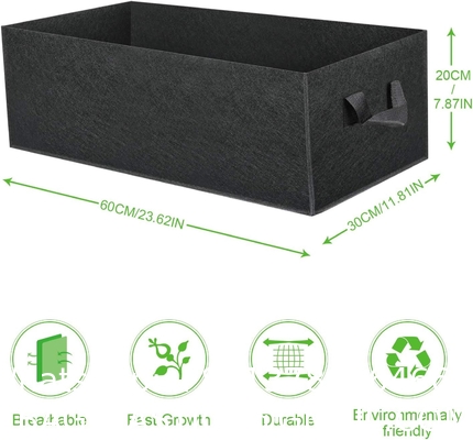 Fabric Raised Garden Bed 6x3x1ft Garden Grow Bed Bags for Growing Herbs, Flowers and Vegetables 128 Gallon