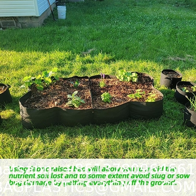 Fabric Raised Garden Bed 6x3x1ft Garden Grow Bed Bags for Growing Herbs, Flowers and Vegetables 128 Gallon