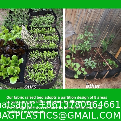 Fabric Raised Garden Bed 6x3x1ft Garden Grow Bed Bags for Growing Herbs, Flowers and Vegetables 128 Gallon
