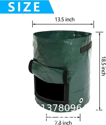 10 Gallon Potato Grow Bags, Planter Pouch Bags for Vegetables, Fruits and Flowers Flap Window, Garden Planting Bag