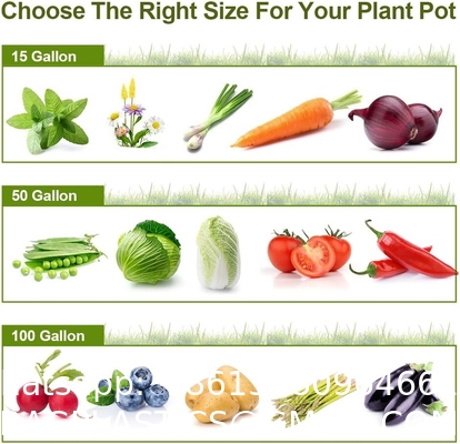 Garden Planter, Fabric Grow Beds Divided Grids, Planting Bags with Drainage Holes, PE Planter Pots for Tomatoes