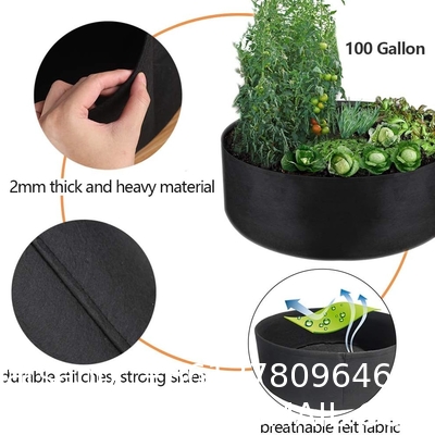 Garden Planter, Fabric Grow Beds Divided Grids, Planting Bags with Drainage Holes, PE Planter Pots for Tomatoes