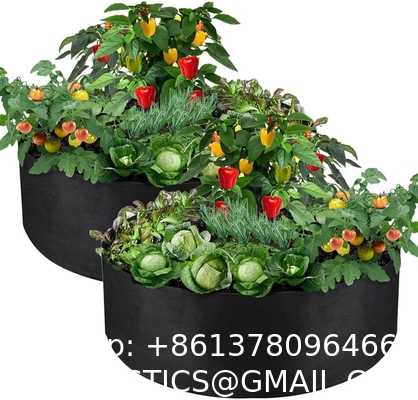 Garden Planter, Fabric Grow Beds Divided Grids, Planting Bags with Drainage Holes, PE Planter Pots for Tomatoes
