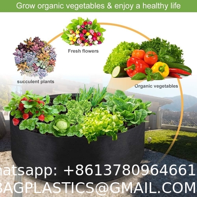 Garden Planter, Fabric Grow Beds Divided Grids, Planting Bags with Drainage Holes, PE Planter Pots for Tomatoes