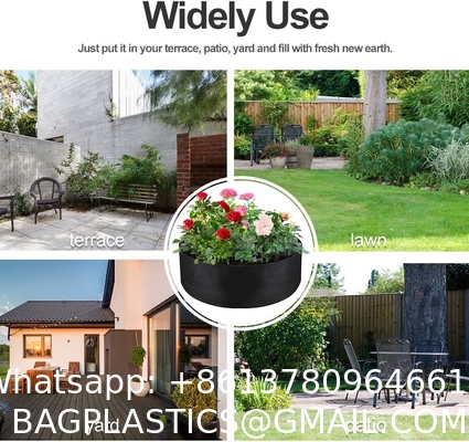 Garden Planter, Fabric Grow Beds Divided Grids, Planting Bags with Drainage Holes, PE Planter Pots for Tomatoes