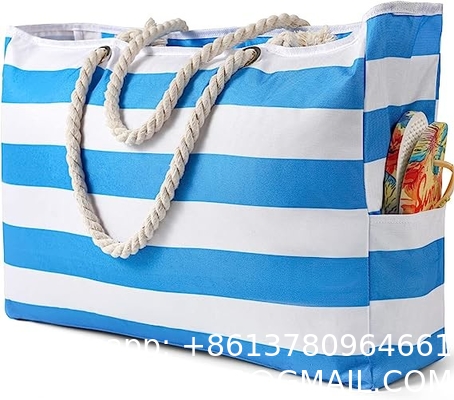 Beach Bag for Women - Large Beach Tote Bag, Waterproof Sandproof Beach Bag with Zipper, Large Swim Pool Beach Tote