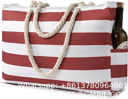 Beach Bag for Women - Large Beach Tote Bag, Waterproof Sandproof Beach Bag with Zipper, Large Swim Pool Beach Tote