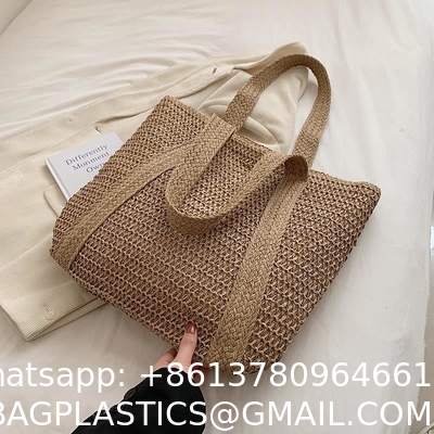 Straw Bags for Women Summer Beach Woven Tote Hobo Handbag Casual Straw Shoulder Bags for Travel Vocation