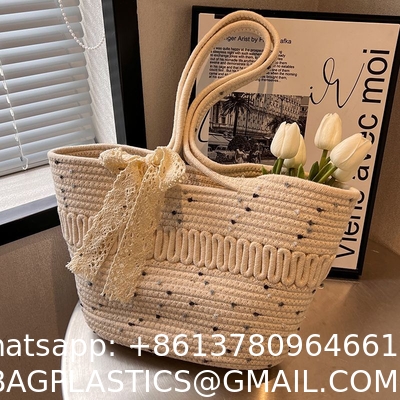 Large-Capacity Beach Bag Fashion All-Match Commuter Tote Bag Niche Weaving Portable Foreign Style Shoulder Bag