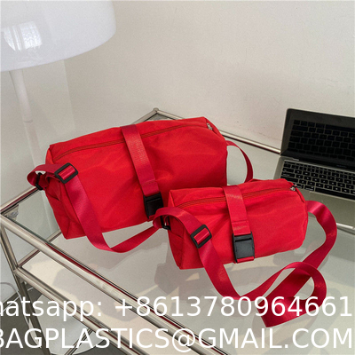 Sports Gym Bag Waterproof Toast Bag Large Capacity Casual Red Oxford Cloth Single Shoulder Messenger Duffel Bag Travel