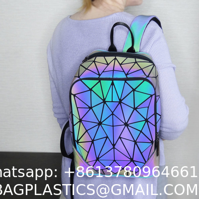 Cool Luminous Personality Fashion Laser Color-Changing Shoulder Student White-Collar Travel Backpack