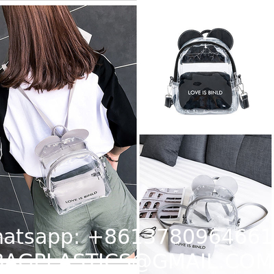Transparent Jelly Small Bag Ladies New Ins Super Hot Backpack Female Korean Version Mini Cute Student Backpack