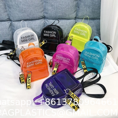 Transparent Jelly Small Bag Ladies New Ins Super Hot Backpack Female Korean Version Mini Cute Student Backpack
