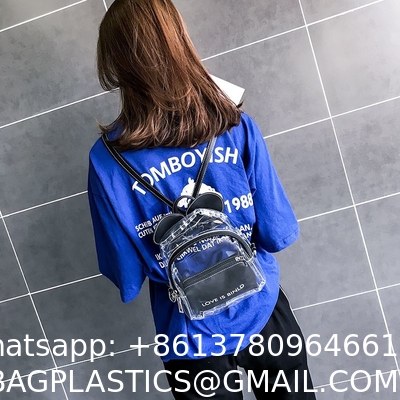 Transparent Jelly Small Bag Ladies New Ins Super Hot Backpack Female Korean Version Mini Cute Student Backpack