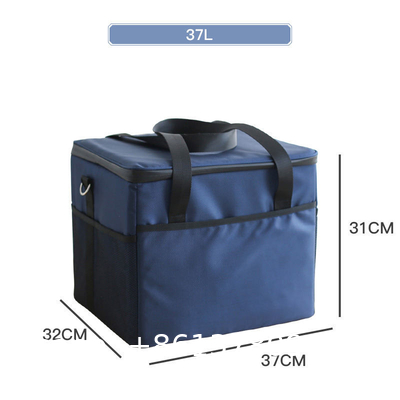 Big Square Camping Thermal Cooler Bag wIth Shoulder Strap Waterproof Oxford Cloth Cooler Lunch Box Bag