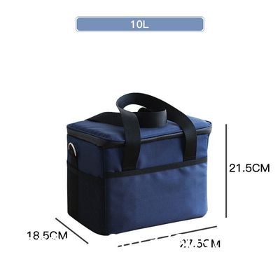 Big Square Camping Thermal Cooler Bag wIth Shoulder Strap Waterproof Oxford Cloth Cooler Lunch Box Bag