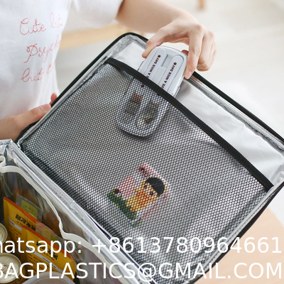 Big Square Camping Thermal Cooler Bag wIth Shoulder Strap Waterproof Oxford Cloth Cooler Lunch Box Bag