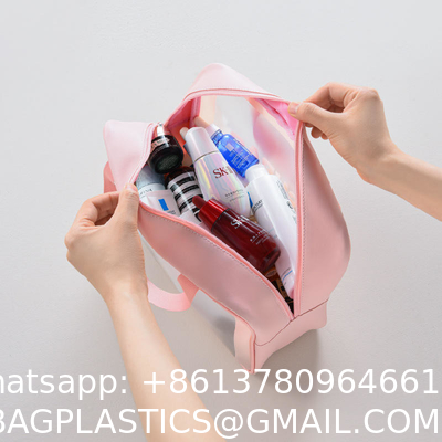 Women Transparent Waterproof Makeup Bag Portable Travel Wash Storage Pouch Large Capacity Organizer Beauty Case