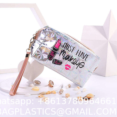 Wholesale Custom Large Capacity Trending Eco Friendly Pouch Travel Organizer Packaging Cosmetic Bags & Cases