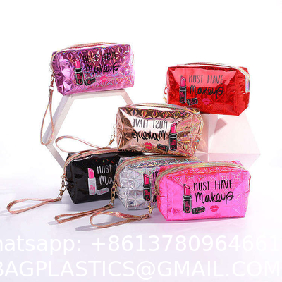 Wholesale Custom Large Capacity Trending Eco Friendly Pouch Travel Organizer Packaging Cosmetic Bags & Cases