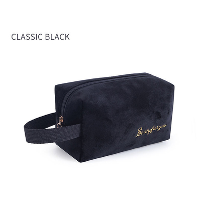 Wholesale Custom Best Selling Colorful Flannel Custom Cosmetic Set Make Up Bag for Women