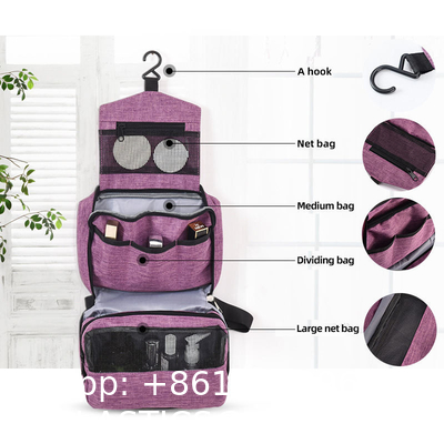 High Capacity Toiletries Organizer Storage Cosmetic Cases Travel Waterproof Portable Women Makeup Hanging Toiletry