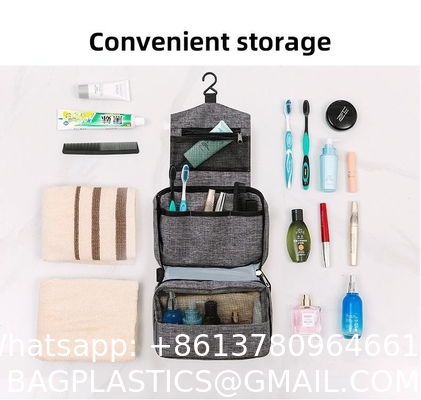 High Capacity Toiletries Organizer Storage Cosmetic Cases Travel Waterproof Portable Women Makeup Hanging Toiletry