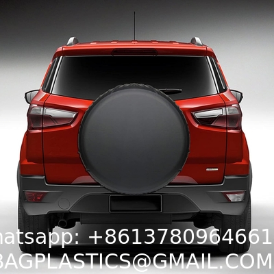 17 Inch Spare Tire Cover PVC Leather Waterproofs Dust-Proof Universal Spare Wheel Tire Cover Fit for Jeep,Trailer,