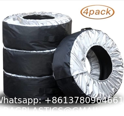 Tire Cover, Seasonal Tire Totes,Polyester Wheel Tires Storage Bags, Waterproof Dustproof Wheel Covers Fit for 16"-20"