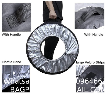 Tire Cover, Seasonal Tire Totes,Polyester Wheel Tires Storage Bags, Waterproof Dustproof Wheel Covers Fit for 16"-20"