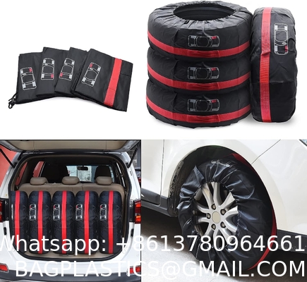 Tire Cover, Seasonal Tire Totes,Polyester Wheel Tires Storage Bags, Waterproof Dustproof Wheel Covers Fit for 16"-20"