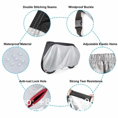 Bike Covers, Outdoor Waterproof Bicycle Covers With Lock Hole For Mountain Road Electric Bikes