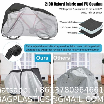 Bike Covers, Outdoor Waterproof Bicycle Covers With Lock Hole For Mountain Road Electric Bikes