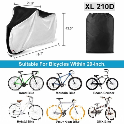 Bike Covers, Outdoor Waterproof Bicycle Covers With Lock Hole For Mountain Road Electric Bikes