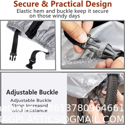Bike Covers, Outdoor Waterproof Bicycle Covers With Lock Hole For Mountain Road Electric Bikes