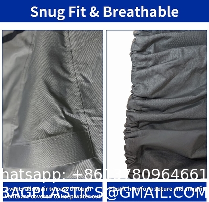 Boat Cover 800D Marine Grade Polyester Canvas Trailerable Full Size Boat Cover for V-Hull Runabouts Outboards