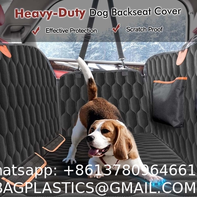 Dog Seat Cover Car Seat Cover for Pets 100%Waterproof Pet Seat Cover Hammock 600D Heavy Duty Scratch Proof Nonslip