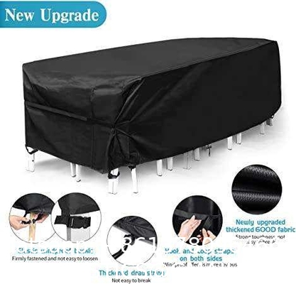 Custom Outdoor Easy-Going Furniture Covers UV Protection Dust Waterproof Patio Table Cover For Sofa Seats Tables