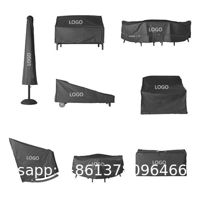 Custom Outdoor Easy-Going Furniture Covers UV Protection Dust Waterproof Patio Table Cover For Sofa Seats Tables