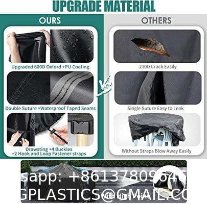 Custom Outdoor Easy-Going Furniture Covers UV Protection Dust Waterproof Patio Table Cover For Sofa Seats Tables