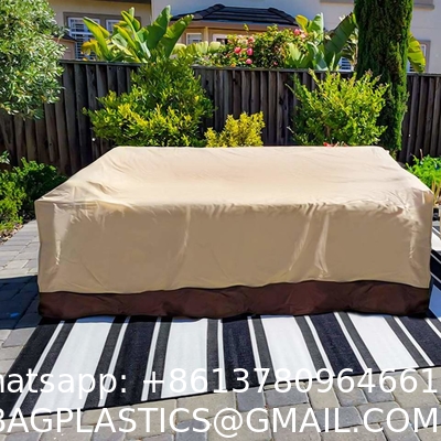 Custom Outdoor Easy-Going Furniture Covers UV Protection Dust Waterproof Patio Table Cover For Sofa Seats Tables