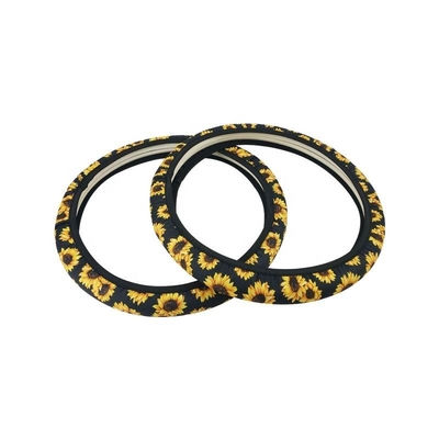 Car Accessories, Sunflower Neoprene Car Accessories Seat Cover And Foot Mat Set