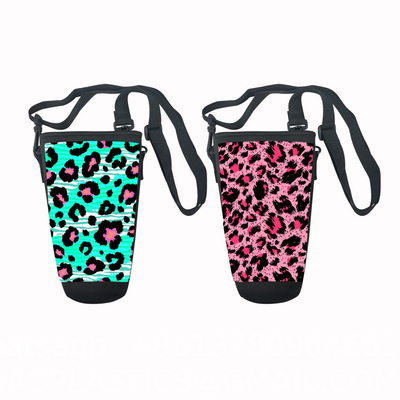 Custom Sublimation Printing 40oz Handle Tumbler Cup Sleeve Neoprene 40oz Stanleys Tumbler Cup Holder Carrier Bag